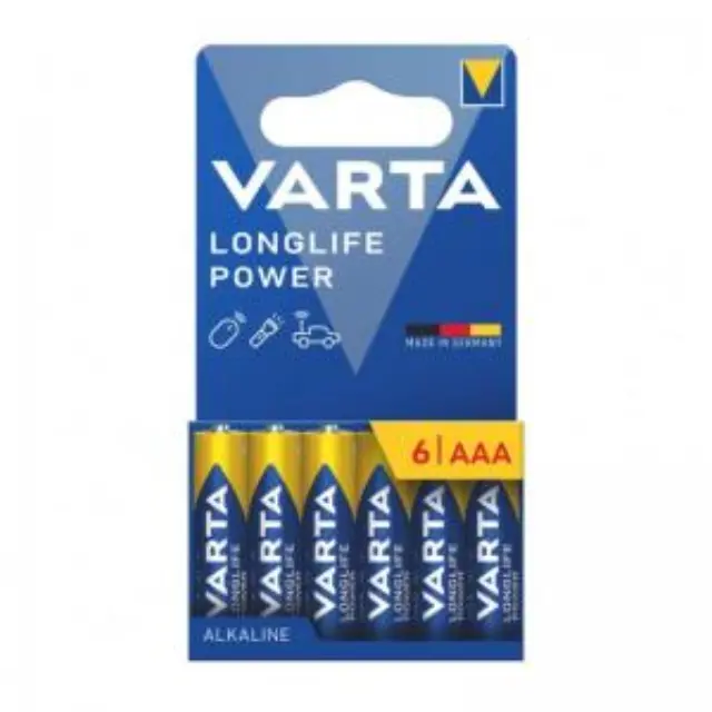 Μπαταρία Alkaline Varta Longlife Power AAA LR03 Plastic Free (6 τεμ.) N68840 2