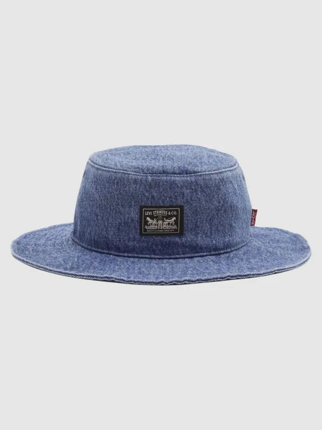 SUMMER DRAWSTRING BUCKET HAT - OCEAN INDIGO WASH Ocean Indigo Wash - L