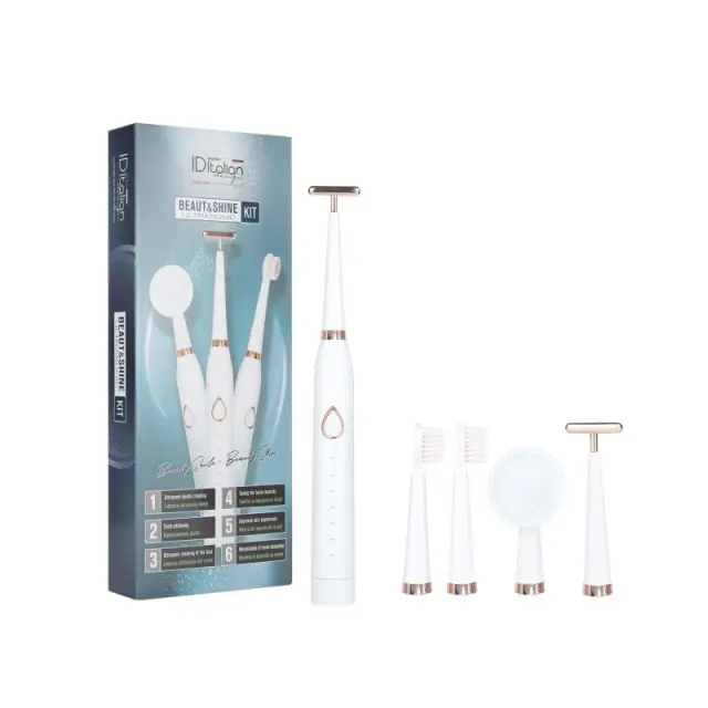 Set Beaut&Shine Ultrasonic Facial Y Dental 3in1 - Σετ εργαλείων περιποίηση προσώπου και δοντιών με υπέρηχους από την ID Italian 2