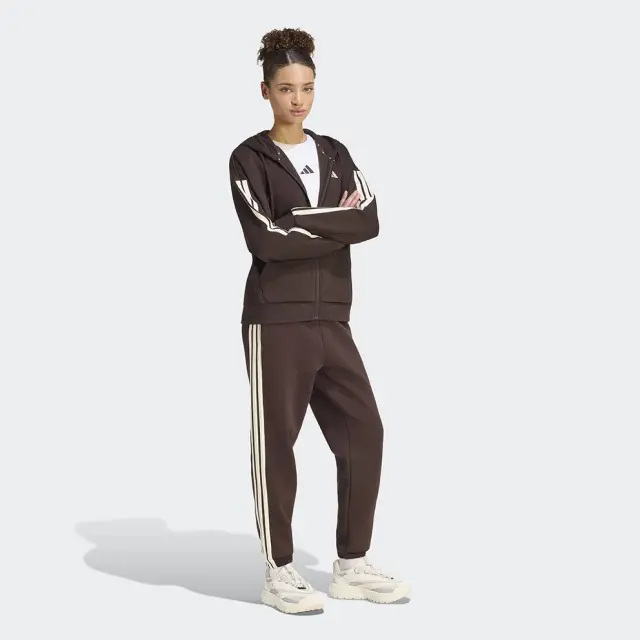 Adidas Essentials 3-Stripes Full-Zip Brown KX0784 - L 3
