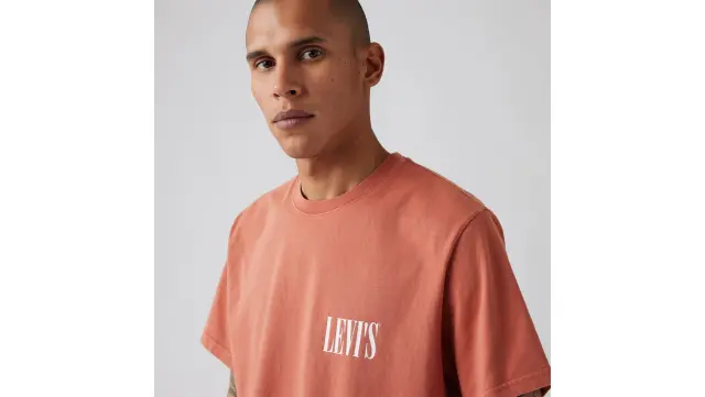 SS RELAXED FIT TEE REDS - SSNL SERIF LOGO Red - S 3