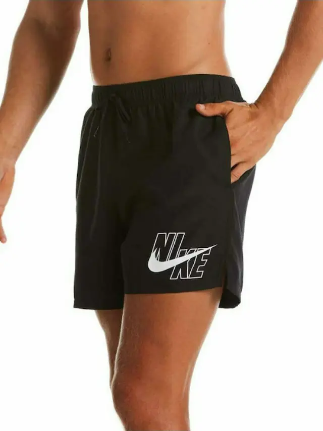 Nike 5" Volley Logo Ανδρικό Μαγιό Σορτς Κολύμβησης NESSA566-001 Μαύρο - XL 2