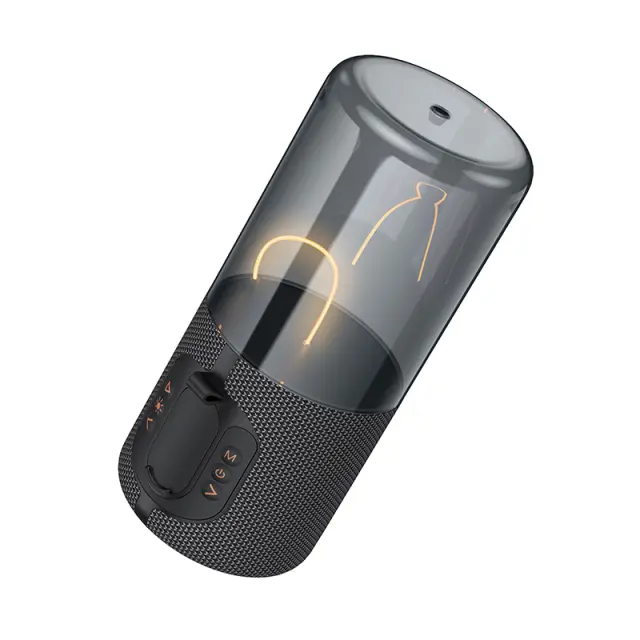 Φορητό Ηχείο Wireless Hoco BS64 Rocker V5.4 TWS 5W 1200mAh FM Micro SD USB AUX Γκρι 3