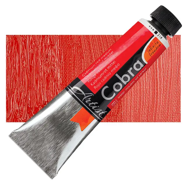 Λάδι Νερού Talens Cobra - 314 Cadmium Red Medium - 40ml