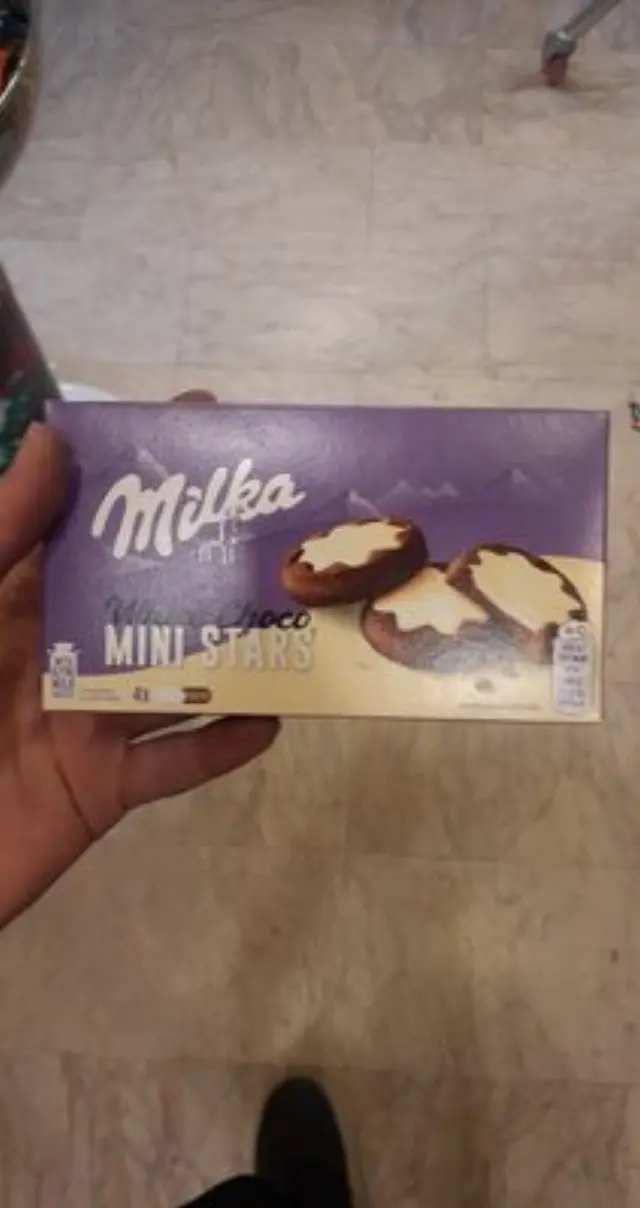 Milka Biscuits Choco Mini Stars White 150gr