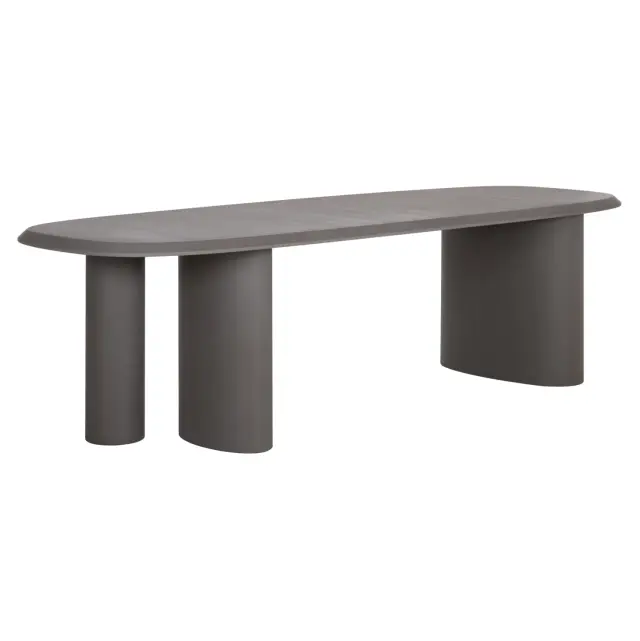 ΤΡΑΠΕΖΙ ΤΡΑΠΕΖΑΡΙΑΣ FIBER CEMENT ΟΒΑΛ FB96598.01 ΓΚΡΙ 260x95x75Υεκ