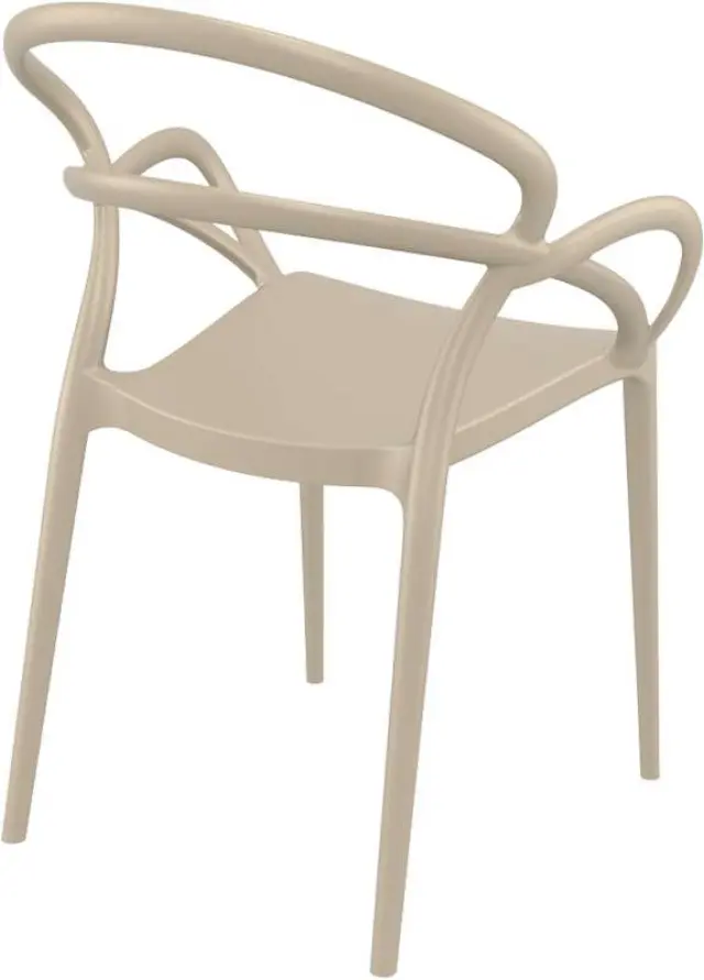 Πολυθρόνα Στοιβαζόμενη MILA Dove Grey PP 57x56x82cm 2