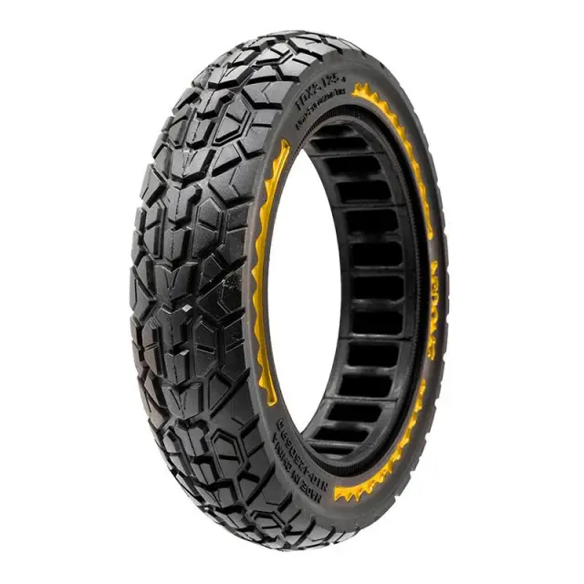 eWheel (NEDONG) ΕΛΑΣΤΙΚΟ SOLID (ΣΥΜΠΑΓΕΣ) 10X2.125-6.5 ΓΙΑ ΗΛΕΚΤΡΙΚΑ ΠΑΤΙΝΙΑ BLACK/YELLOW EWM169