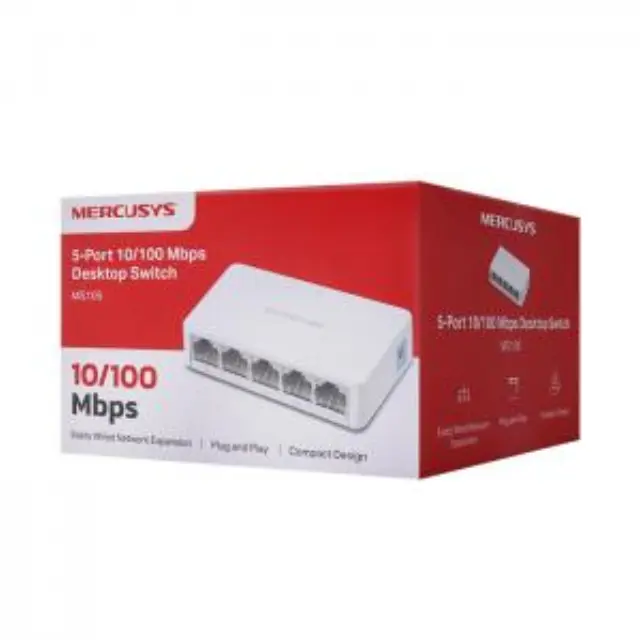 MERCUSYS Desktop Switch MS105, 5x 10-100 Mbps, Ver. 2 (A-C) 60564 2