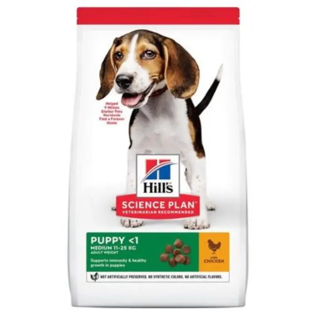 Hill s Science Plan Puppy Medium Ξηρά Τροφή Κουταβιού Κοτόπουλο 2.5kg