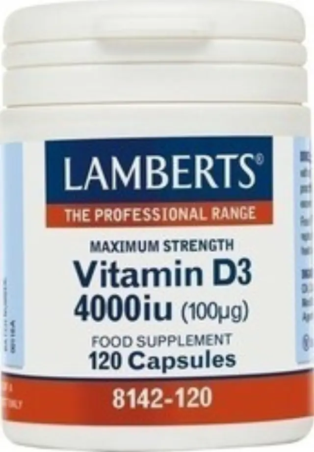 Lamberts Vitamin D3 4000iu 120 κάψουλες
