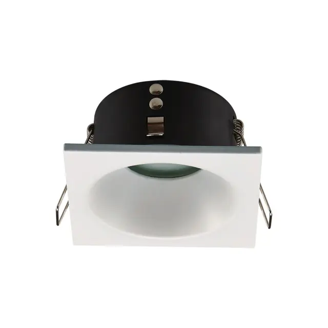 Irma 03208/W Σποτ τετράγωνο σταθερό IP65 8.5x8.5cm λευκό Άσπρο