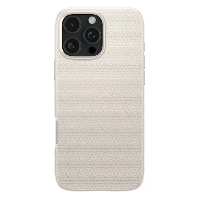 Spigen® Liquid Air™ ACS08120 iPhone 16 Pro Case – Natural Titanium