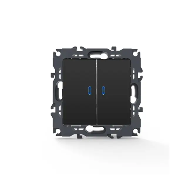 PRIME ΔΙΑΚΟΠΤΗΣ ΚΟΜΜΥΤΑΤΕΡ & LED ΛΥΧΝΙΑ ΠΡΟΣΑΝΑΤΟΛΙΣ ΜΟΥ ΜΕ ΚΛΙΠ ΠΛΑΣΤΙΚΟΣ MAT ΑΝΘΡΑΚΙ 2P 10AX 250VAC IP20 / 1000111205