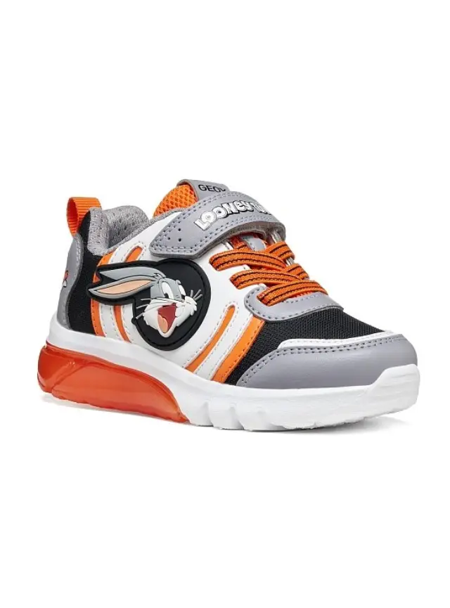 Παιδικό Παπούτσι για Αγόρι Geox J Ciberdron Boy x Looney Tunes (Μεγέθη 24-33) ΓΚΡΙ 3