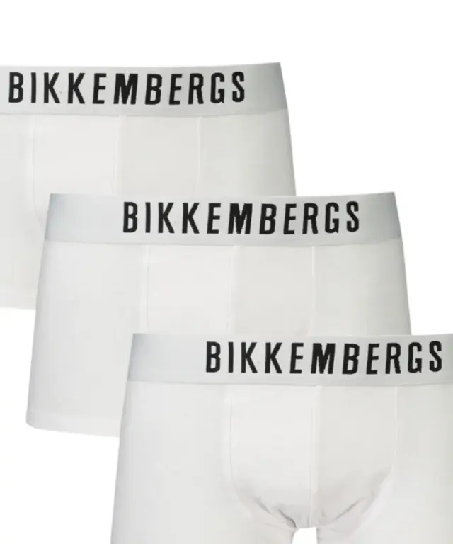Bikkembergs - Ανδρικά Μποξεράκια 3Pack BKK1UTR10TR-WHITE Λευκό 3