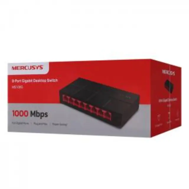 Mercusys 8-Port 10/100/1,000 Mbps Desktop Switch 2