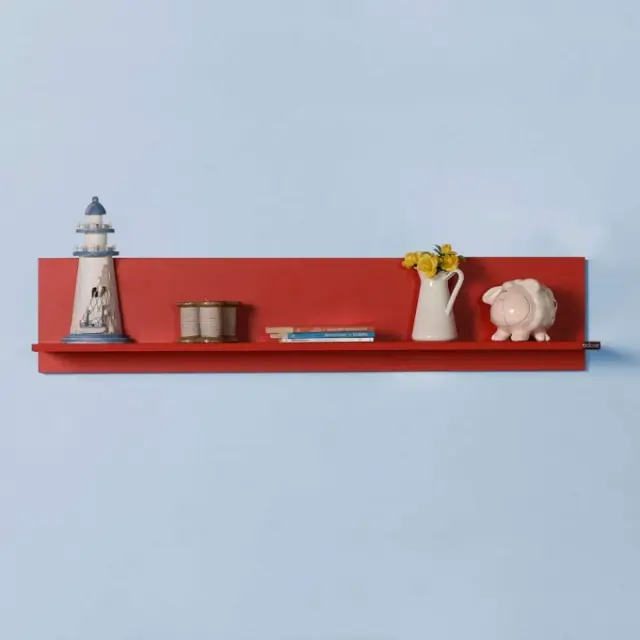 Ράφι Μοριοσανίδα Κόκκινο 120x25x20cm 3