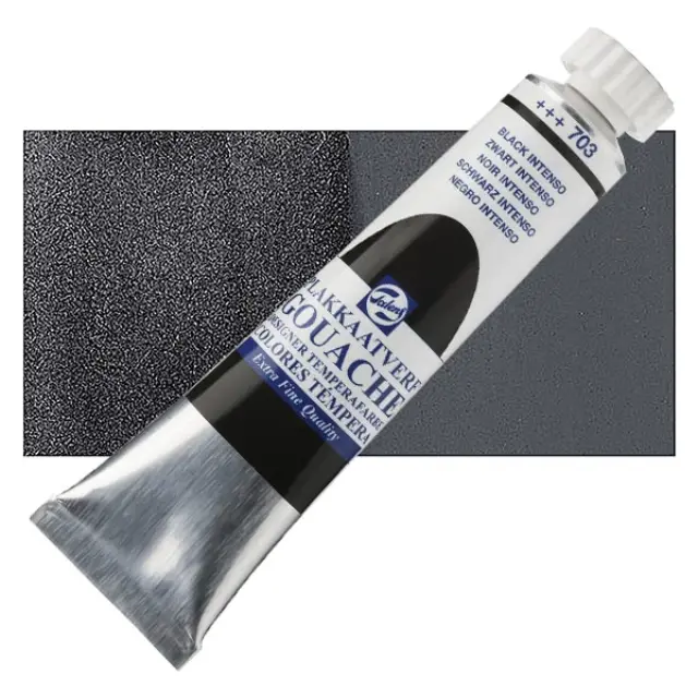 Τέμπερα Talens Gouache - 703 Black Intenso - 20ml