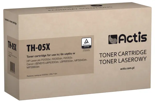 Actis TH-05X Toner (replacement for HP 05X CE505X, Canon CRG-719H Standard 6,500 pages black)