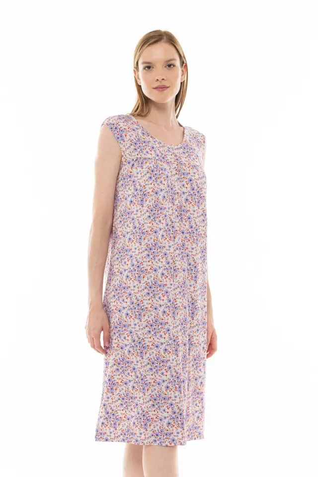 S1254 - Type - NIGHTGOWN CLASSIC VIOLETE FLOWER 3