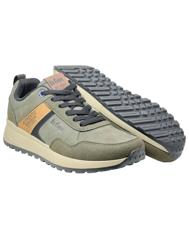 Lee Cooper - Ανδρικά Sneakers Rush LCM628105-OLIVE Λαδί 2