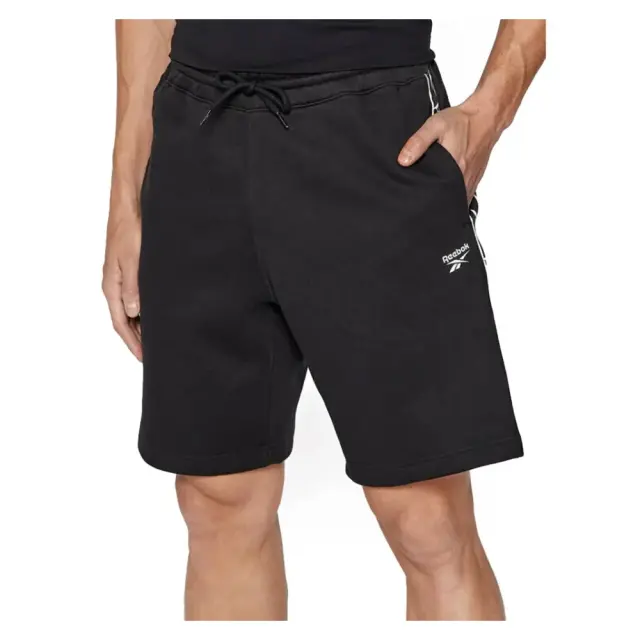 Reebok Identity Tape Shorts (HB5979-Black) - Μαύρο - XL