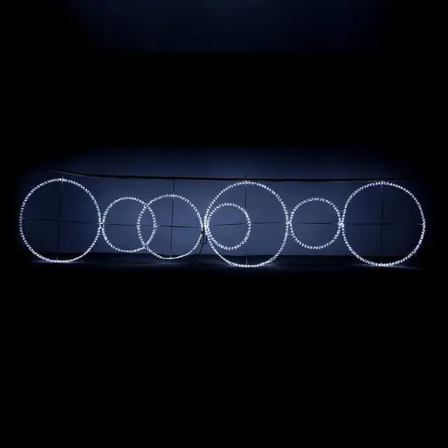 Φωτοσωλήνας LED Δακτύλιοι Φωτεινοί Λευκό Φως 400x100cm