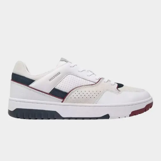 Tommy Hilfiger - Ανδρικά Sneakers Th Basket Modern Street Lth FM0FM05211-YBS Λευκό - 46