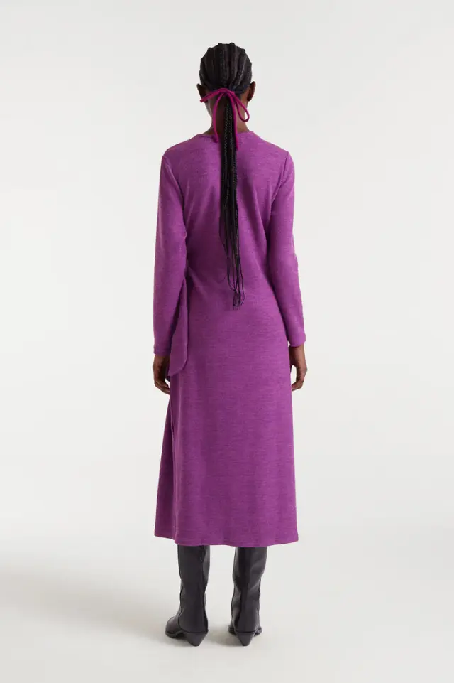 COMPANIA FANTASTICA KNITTED DRESS (54C/12116 MAGENTA) - XL 3