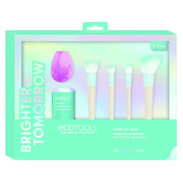 EcoTools Ready Set Glow Make-Up Accessory & Care Kit 6pc