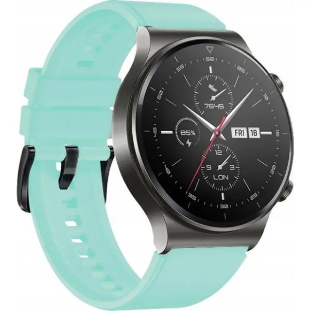 Λουράκι Σιλικόνης για Smartwatches Fits All 22mm- Light Green 2