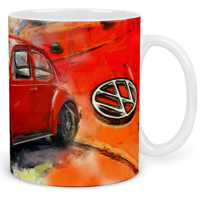 κούπα αυτοκίνητο car κόκκινο beetle κεραμική 330ml με συσκευασία δώρου " με δυνατότητα προσθήκης ονόματος η ευχές 3