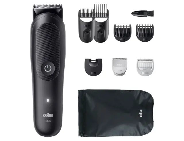 Σετ Ανδρικής Περιποίησης Braun Series 5 AIO5540 με 9 εξαρτήματα και 14 ρυθμίσεις κοπής AIO5540