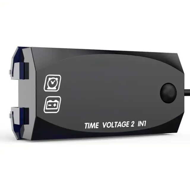 Ψηφιακός μετρητής βολτόμετρο και ρολόι – Time voltage 2in1 2