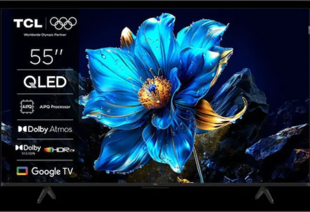 TCL 55P7K Smart Τηλεόραση 55" 4K UHD QLED P7K HDR (2025)