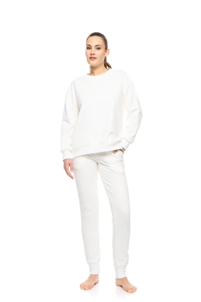 W1851 - Off White - LOUNGEWEAR SOFT SOLID - S 2