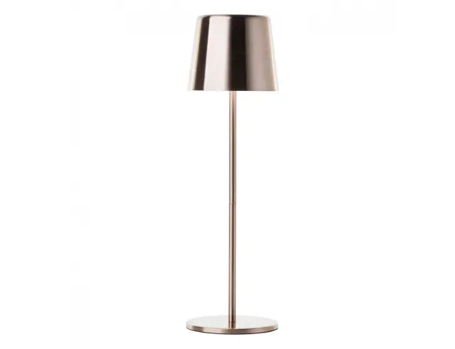 Επιτραπέζιο φωτιστικό LED Brilliant Xaana με μπαταρία, USB, ισχύ 4W και διαστάσεις 11x11x37cm - Χάλκινο