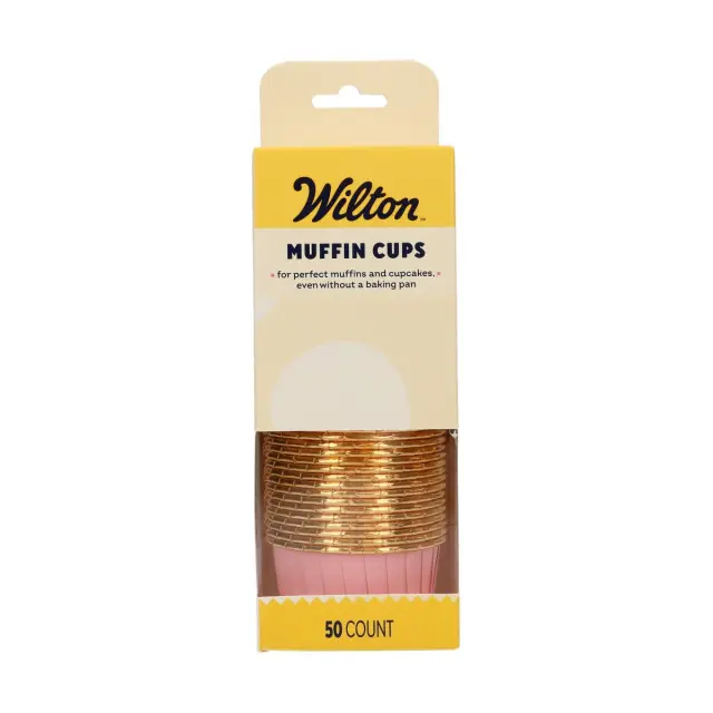 Κύπελλα για Μάφιν Wilton - Ροζ - 50τμχ.