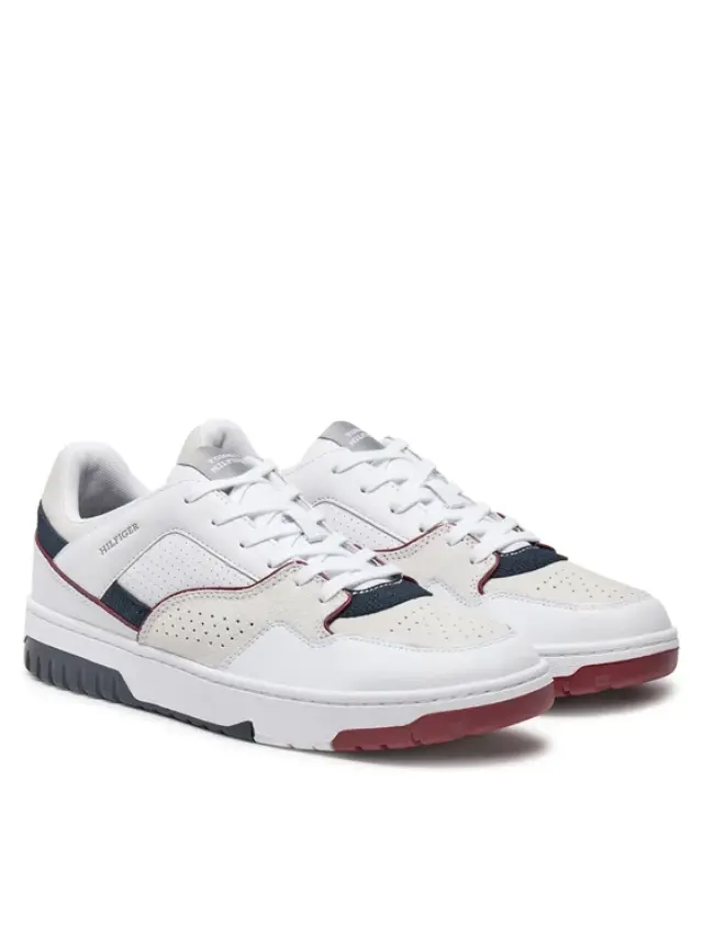 Tommy Hilfiger - Ανδρικά Sneakers Th Basket Modern Street Lth FM0FM05211-YBS Λευκό 2