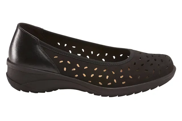 Solidus Μπαλαρίνες Γυναικείο δέρμα Nubuck Μαύρο SOL/42052 SCHWARZ - 36 3