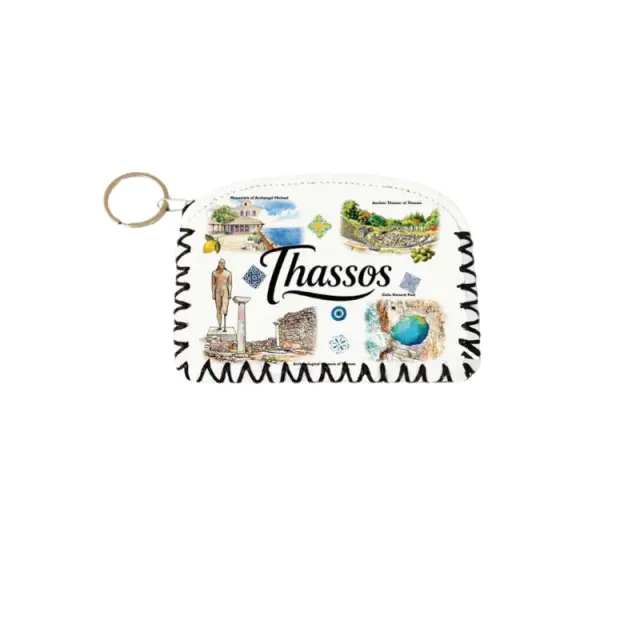 Πορτοφόλι Souvenir μπρελόκ - Σετ 10pcs - PVC - Thassos - 14*9cm - 871752