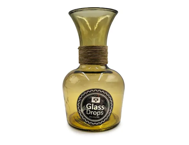 Διακοσμητικό Βάζο Glass Drops Chicago Enea (E5649DB411) Aπό 100% ανακυκλωμένο γυαλί, Χωρητικότητας 4L, Διαστάσεων Ø 19 x Υ 33 cm, Yellow Gold E5649DB411 3