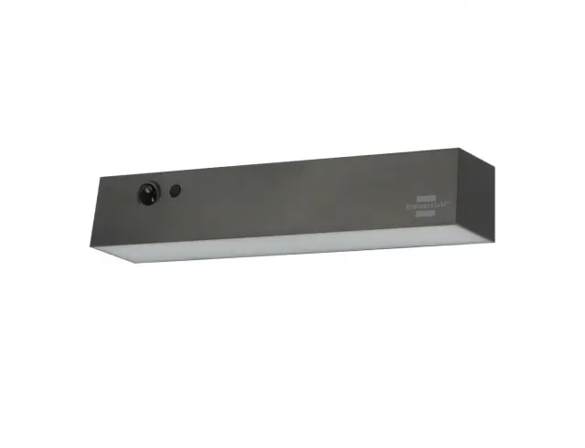 Ηλιακό φωτιστικο τοίχου LED Brennenstuhl SOL 1000 Cubus 1173740001 με αισθητήρα κίνησης και φωτός, ισχύ 1.6W, 1000 Lumen, IP54 και διαστάσεις 28.4x6.2x5cm - Black1173740001