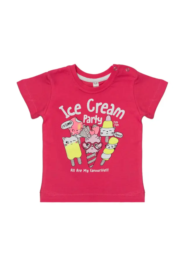 T-shirt Baby Ice Cream Party Φουξ