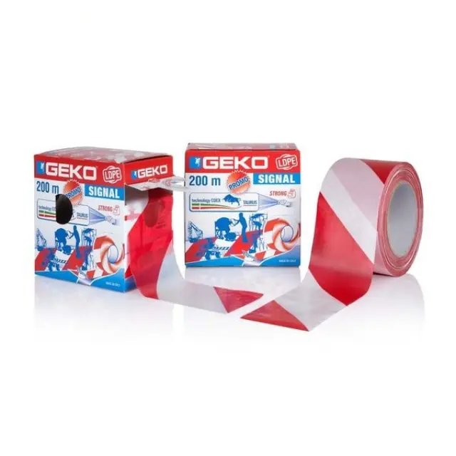 Warning Tape WT/RED MM 70X500M 200/15 GEKO