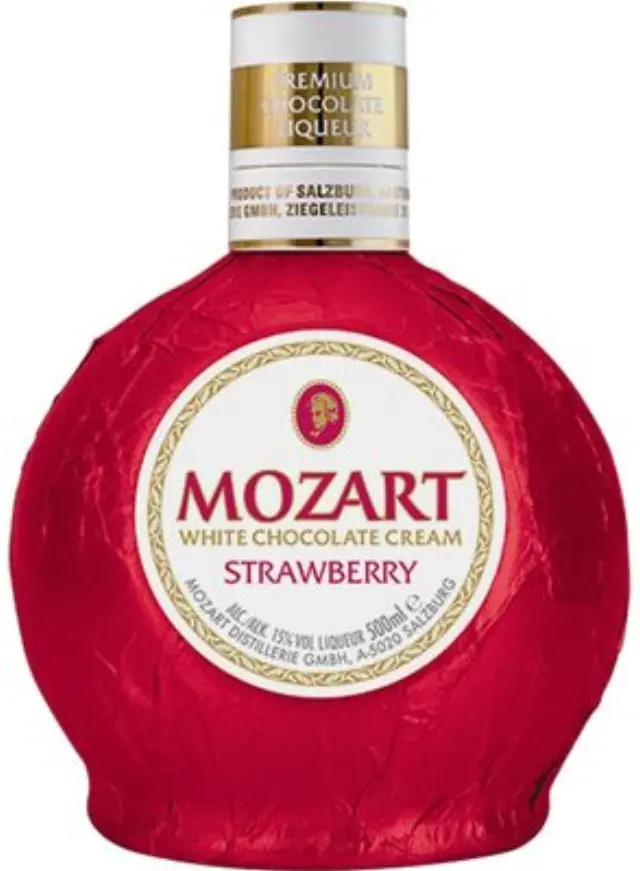 MOZART WHITE CHOCOLATE & STRAWBERRY 500ml