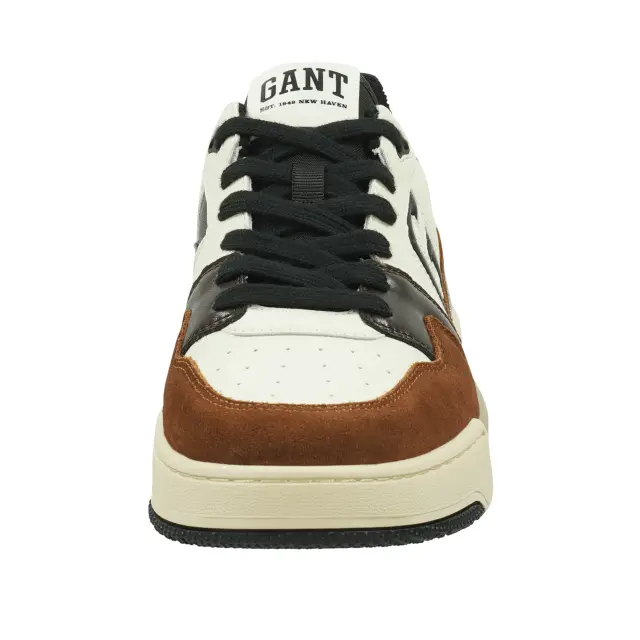 Ανδρικά Δερμάτινα Sneakers Gant Brookpal 29637647 G962 Άσπρο Μαύρο Καφέ Multi - 43 3