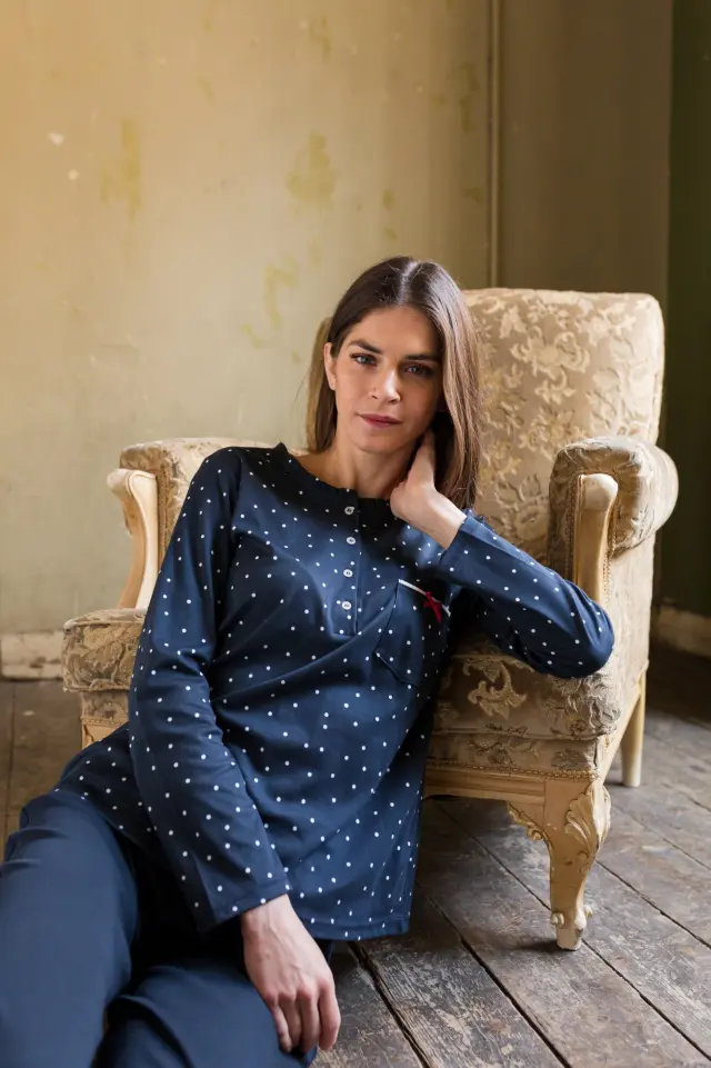 W964 - Type - PYJAMA BLUE DOT - S