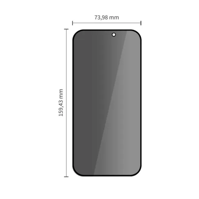 Tech-protect Glass Spy+ 2-pack Iphone 18 Pro Max Privacy 2